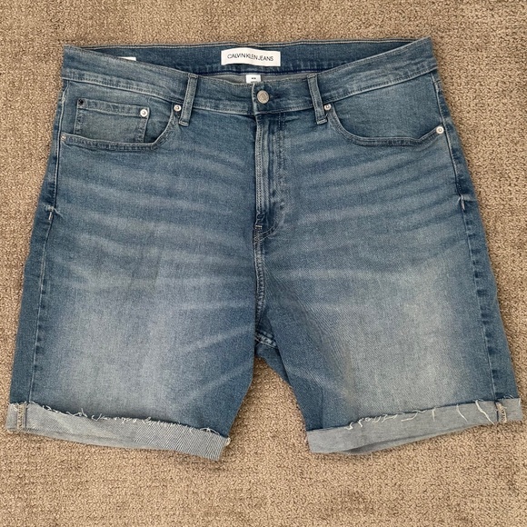 Calvin Klein Stretch Jean Shorts - Sz.36 - Picture 1 of 6